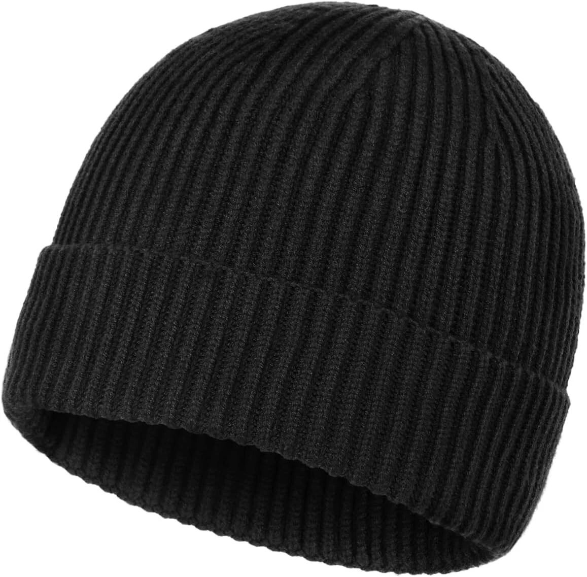 Zylioo Oversize XXL Beanie Hat with Short Brim,Visor Warm XX-Large, Black